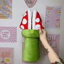 Plantufa Carnívora Super Mario + Suporte de Brinde 🎁 🪴 - Pezinho Feliz 