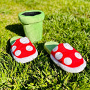 Plantufa Carnívora Super Mario + Suporte de Brinde 🎁 🪴 - Pezinho Feliz 